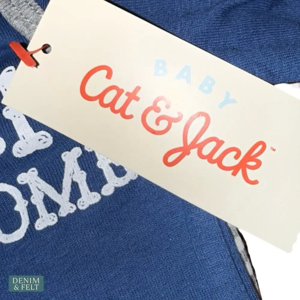 NEW Cat & Jack Baby Boy Preemie 5Pc Long Sleeve Onesie‎ Sleeper Set Soft Cozy